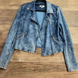 Marilyn Monroe Distressed Blue Jean Jacket